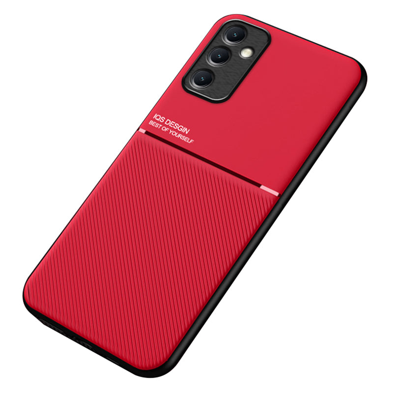 For Samsung Galaxy M14 5G Phone Case Lines Imprinted Leather TPU Cover Support Magnetic Car Mount For Samsung Galaxy M14 5G Phone Case Lines Imprinted Leather TPU Cover Support Magnetic Car Mount